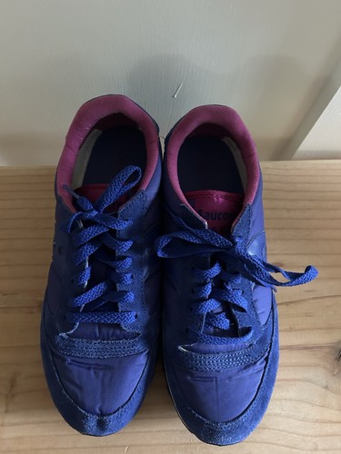 Saucony Jazz Low Pro Damengröße 8 blau Wildleder Nylon Laufen Sneaker - Bild 2 von 6