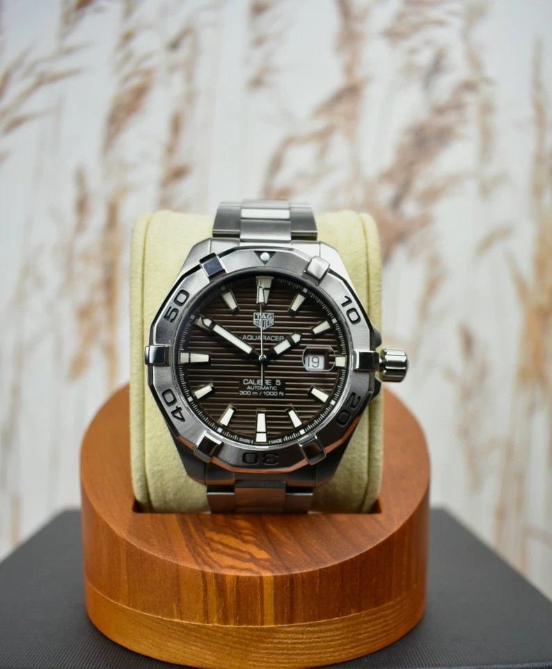 2022 TAG Heuer Aquaracer WAY2018.BA0927 43MM BROWN DIAL BOX & PAPERS - Image 2 of 4