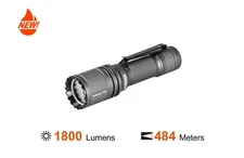 Acebeam Defender P16 GRAY Dual Tail Switch Tactical Flashlight 1800 Lumens