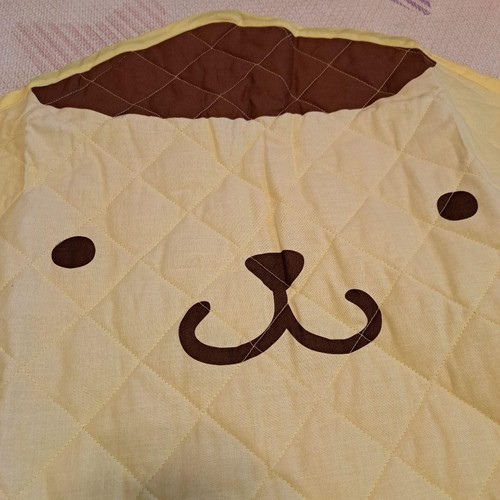 Sanrio Pom Pom Purin Quilt Floor Mat Quilted Fabric Yellow Anti-Slip China Used - Picture 2 of 5