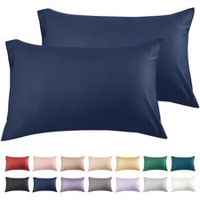 Cotton Pillow Cases Standard Size Set of 2, 600 Thread Count Pillowcases 20x2...