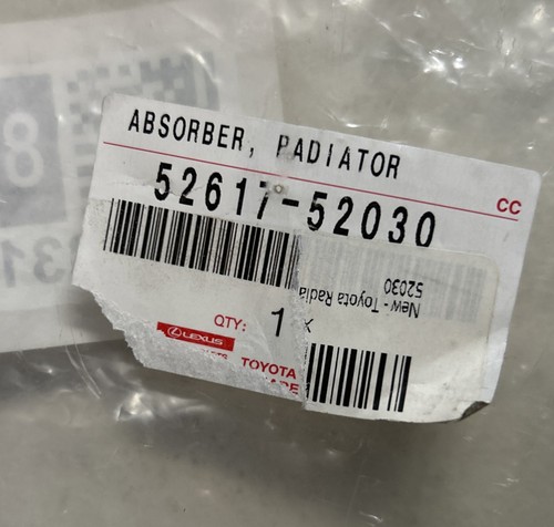 Genuine OEM Toyota 52617-52030 Absorber Upper Radiator Support 2007-2012 Yaris - Picture 5 of 5
