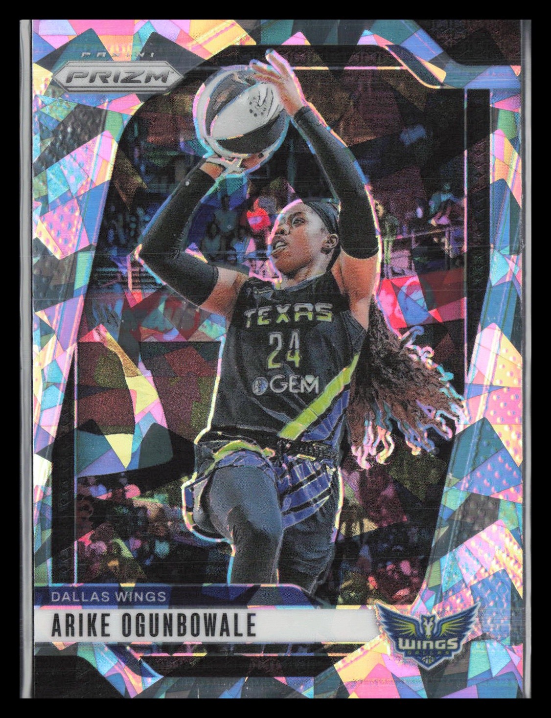 2024 Panini Prizm WNBA #28 Arike Ogunbowale Ice Prizms