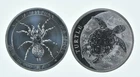 Lot 2 1 Oz Silver Rounds 2015 Australia 1 Dollar - 2014 Niue 2 Dollars *128