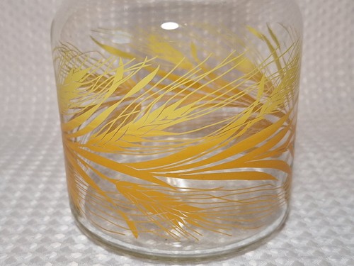 Vintage Libbey Golden Weizen Glas Saft Karaffe Krug Ernte Herbst Herbst Farbe - Bild 3 von 11