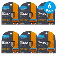 Schick Hydro Skin Comfort Stubble Eraser 4ct 6 Pack New