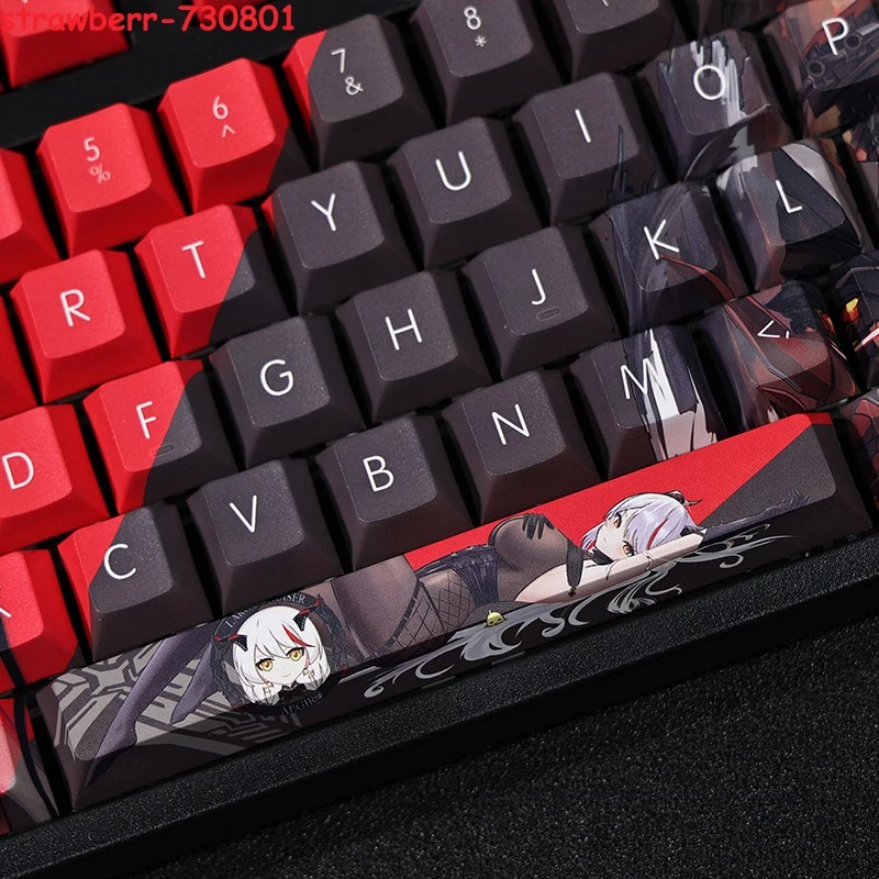 108 Keys Azur Lane Ägir Pbt Keycaps Full Set For Cherry Mx Mechanical Keyboard - Image 2 of 4