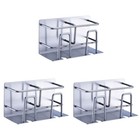  3 PCS Tooth Brush Holders Stainless Steel Toothbrush Bathroom Wall-mounted