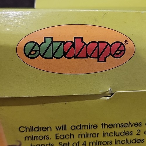 NEW! Edushape Infant and Toddler Easy Grasp Shape Mirrors - Set of 4 Learning  - Picture 8 of 8