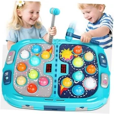  Whack a Game Mole, Toys for 3 4 5 6+ Year Old Boys Girls, Whack a Game Blue