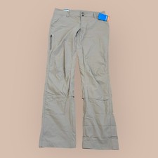 Columbia Saturday Trail Pant Womens 10 British Tan Omni-Shade Hiking Double Knee