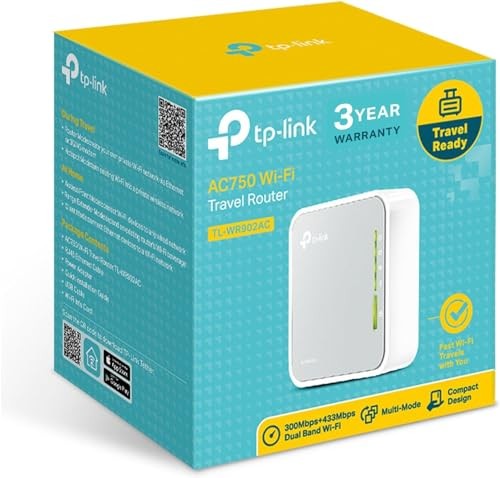 TP-LINK AC750 router da viaggio nano portatile wireless TL-WR902AC - - graffi e ammaccature - Foto 5 di 7