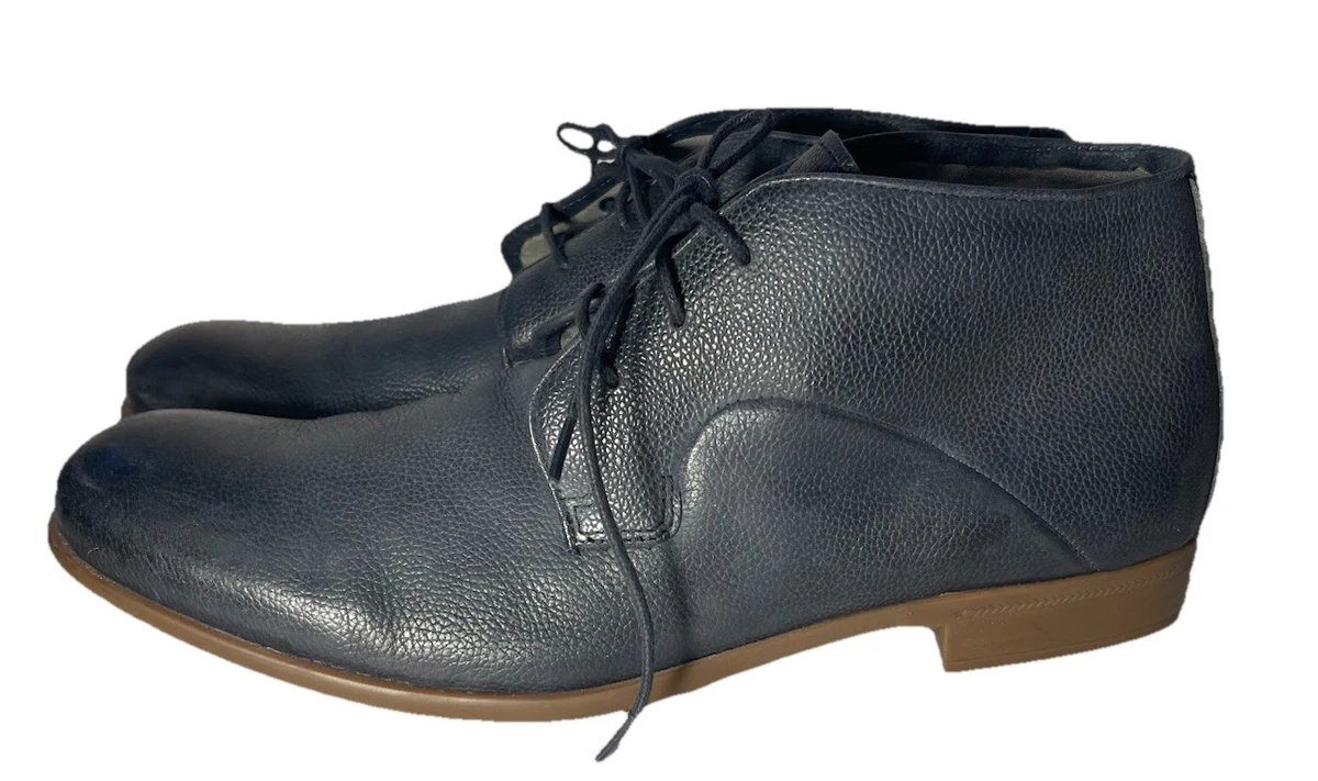 John Varvatos Chukka Boots Men 11.5 Black Leather Lace Up Desert Boot F0514B John Varvatos Men main image 2