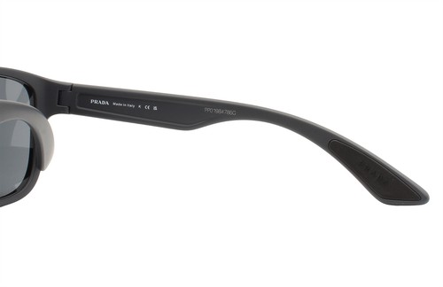 Prada Linea Rossa Sunglasses SPS 01U UFK-5L0 Matte Gray Rubber with Case - Picture 4 of 6