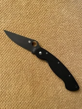 Spyderco Military Black G10 Folding Knife, Black CPM-S30V Blade 4"