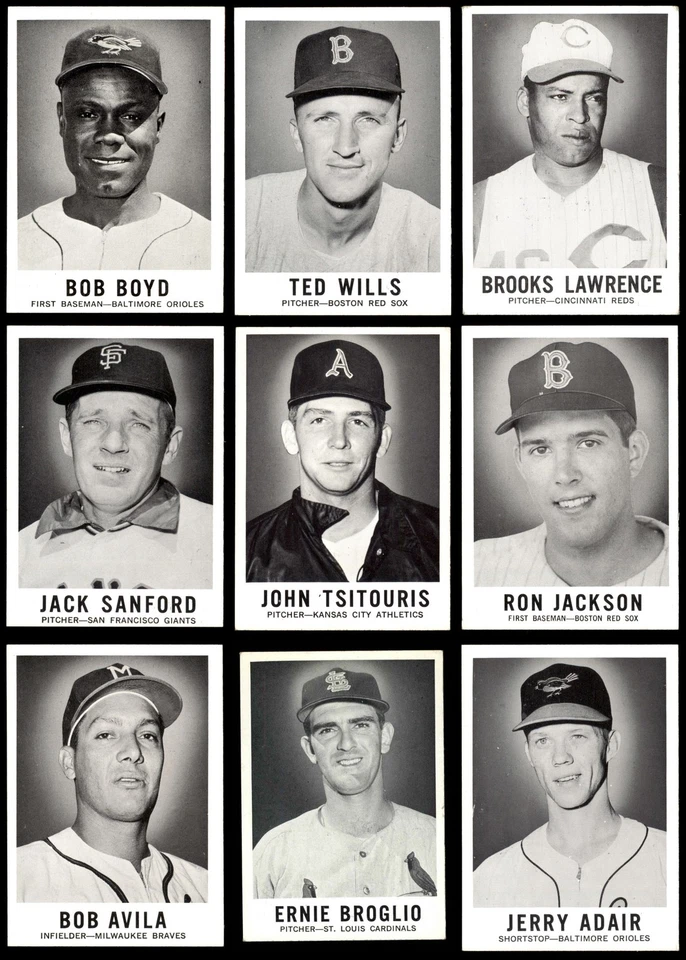 Juego completo de tarjetas Leaf Baseball Series One 1960 #1 a #72 6,5 - EX/MT+ 6916895 Foto 4 de 4