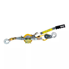 4,000 Lb. 2-Ton Capacity 12 Ft. Max Lift 10:1 Leverage Web Strap Puller Come alo