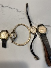 Lot Of 4 Vintage Ladies Watches   RG -GF, Timex ,Benrus , Swiss ,westclox ,Helb