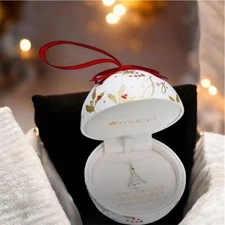 Giani Bernini Ornament Box Cubic Zirconia Two-Tone Christmas Tree Pendant