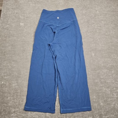 Lululemon Pants Womens 4 Blue Align Cropped Wide Leg High Rise 23'' Yoga Gym