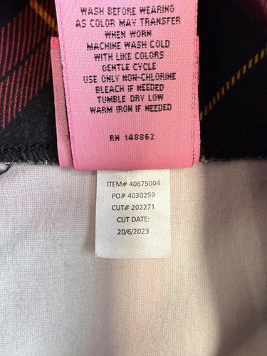 Falda Torrid x Betsey Johnson Mujer 3X Torrid 3 Rojo Negro Lápiz a Cuadros Mini - Imagen 6 de 11