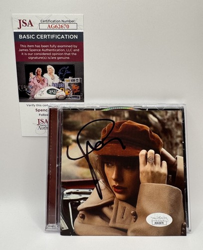 Taylor Swift Signed Red Taylor’s Version CD JSA COA Folklore Lover 1989 TTPD ! - 第 1/2 張圖片