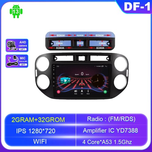 For Volkswagen Tiguan 1 2006-2016 Stereo CarPlay Car Radio Screen GPS Player DSP - Picture 7 of 34