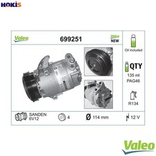COMPRESSOR AIR CONDITIONING 699251 FOR VAUXHALL ASTRAVAN/Mk/IV OPEL CORSA 1.7L