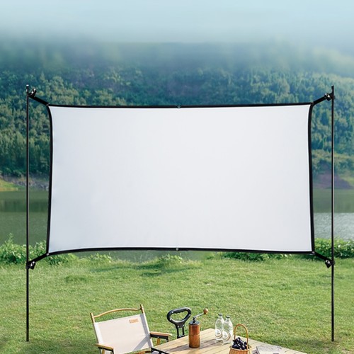 16:9 Projector Screen Projector Curtain 60/72/84/100/120 Inch HD Display Scr _ch - Photo 6/17