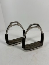 English Peacock Safety Stirrup Irons 4 3/4&rdquo; Stainless Steel Horse Riding Pair