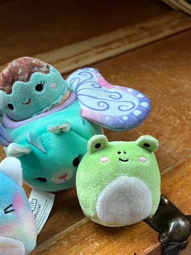 Lot of Squishmallow Squishville Plush Pig Truck Aqua Butterfly & Two Larger Size - Picture 7 of 24