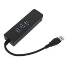  2 stücke 3-Ports USB Typ-C bis USB 3.0 Tragbare Datennabe mit RJ45 1000 Mbps