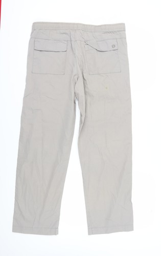 Burton Men's Beige Chino Trousers 34R Casual Style - Picture 2 of 12