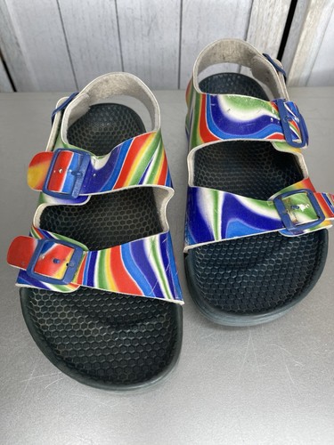 BIRKI'S BIRKENSTOCK Arizona Colorful Swirl Tie Dye Birkis Sandals EU 37 US 7 - Picture 2 of 7