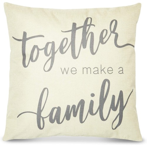 Farmhouse Throw Pillow Covers, Rustic Home Decor (18 x 18 in, 4 Pack) - Picture 6 of 8