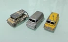 Job Lot x 3 MATCHBOX - Bedford Vans - Milk News - Vintage Diecast Model Toy Cars