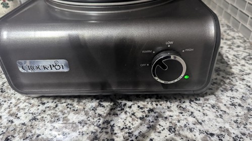 CrockPot Hook Up 2.5 Quart Round Slow Low Cooker Black SCCPMD2-CH TESTED WORKS! - Picture 2 of 15