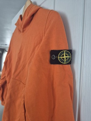 Stone Island Junior Jungen Orange Pullover Hoodie Langarm Logo, 10 Jahre