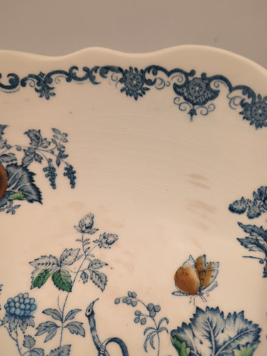 VTG Mason’s Fruit Basket Bruges Footed Salad Serving Bowl 10" England - Picture 8 of 10