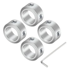 Set Screw Shaft Collar for 10mm Shaft, Clamping Collars 16mm OD, 8mm Th (4pcs)