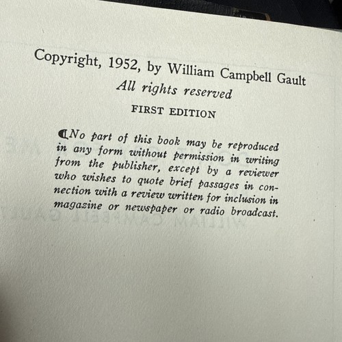 William Campbell Gault - Don't Cry for Me (Dutton, 1952) Hardboiled Noir Mystery - Picture 7 of 7