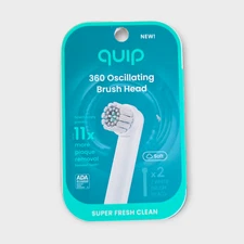 Quip 360 Oscillating Brush Head 2 Refill New 