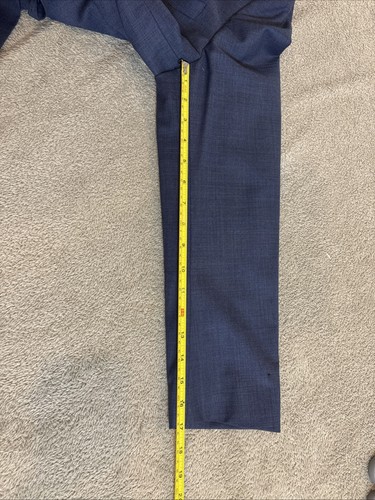 Banana Republic Slim Fit Blazer Mens 42R Blue Marzotto Tessuto Wool Sport Jacket - Picture 7 of 23