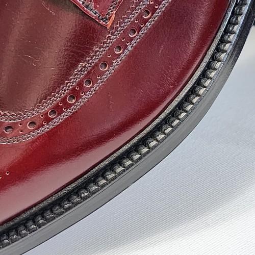 Cheaney Oliver R Longwing Brogue Shoes Burgundy US 10 EU 44C New England Leather - Picture 17 of 18