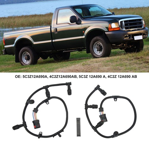 ˘2pcs Glow Plug Wiring Harness With Removal Tool 5C3Z12A690A For F450 F550 E250 - Picture 7 of 12