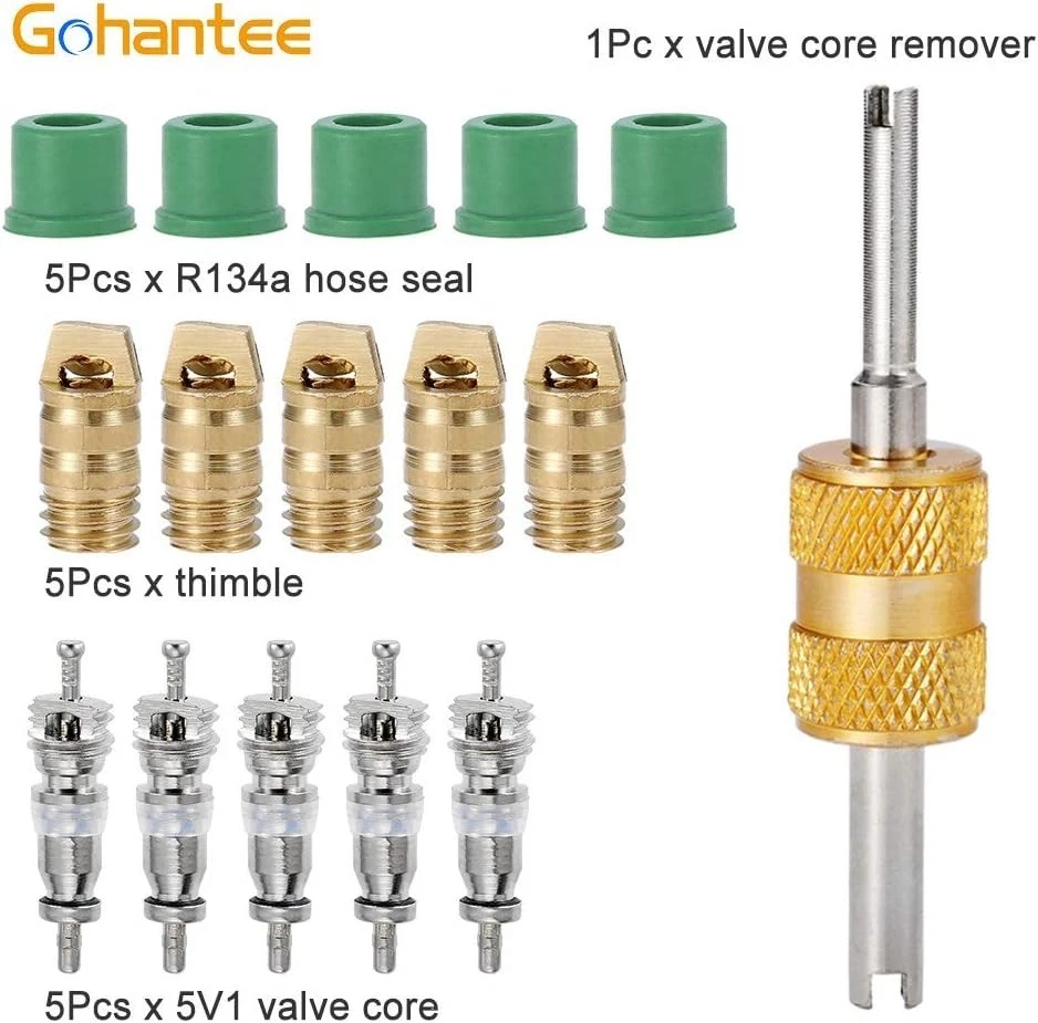 Латунный комплект адаптеров для зарядки пылесоса мини-сплит-системы ОВК с сердечником клапана - Изображение 4 из 4