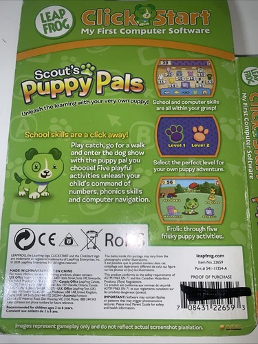 Leapfrog click Smart my first computer software Scott’s puppy pals - Picture 5 of 5