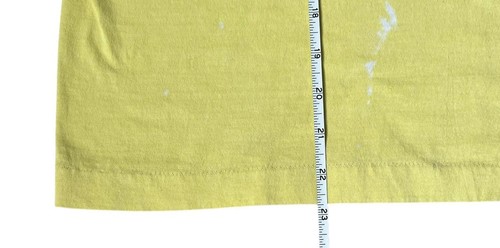 Vintage 80s T Shirt Large Castrol Racing Graphic Boxy Single Stitch Yellow Men’s - Picture 7 of 7