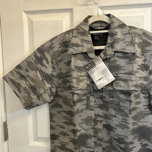 NWT 5.11 Tactical Series Taclite Pro Short Sleeve Shirt Camouflage Ripstop M - Picture 6 of 19