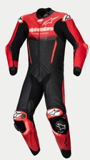 Alpinestars GP-R7 1PC Leather Suit Men Black Mid Red